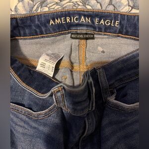 American Eagle Outfitters Men's Dark Blue Skinny Jeans